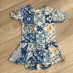 Posh Peanut Paola Twirl Bodysuit Dress